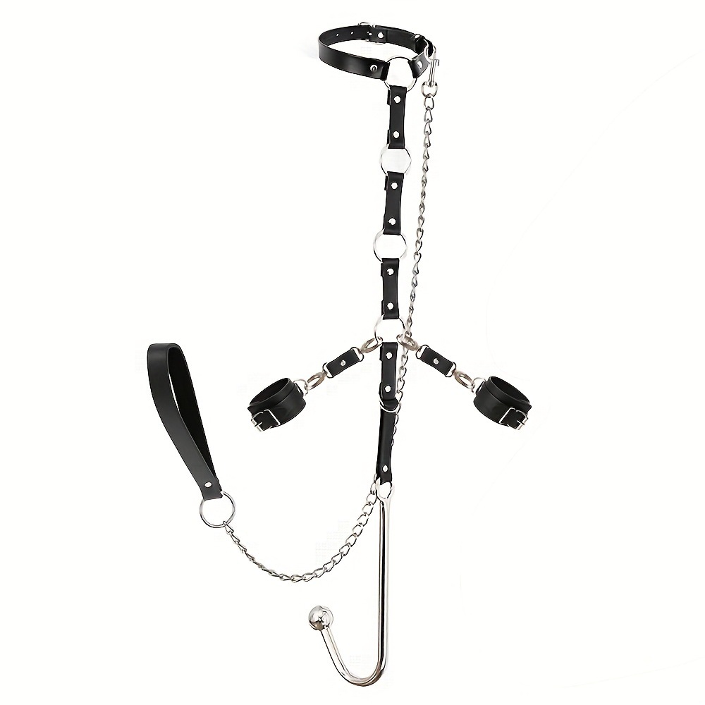 Restraint Anal hook Adjustable Handcuffs Collar SM Fetish Roleplay Couples Sex toy