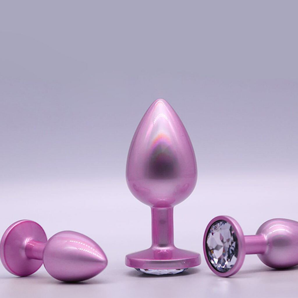 Multicolor Metal Anal Butt plug Unisex Anal Plug Novelty toy