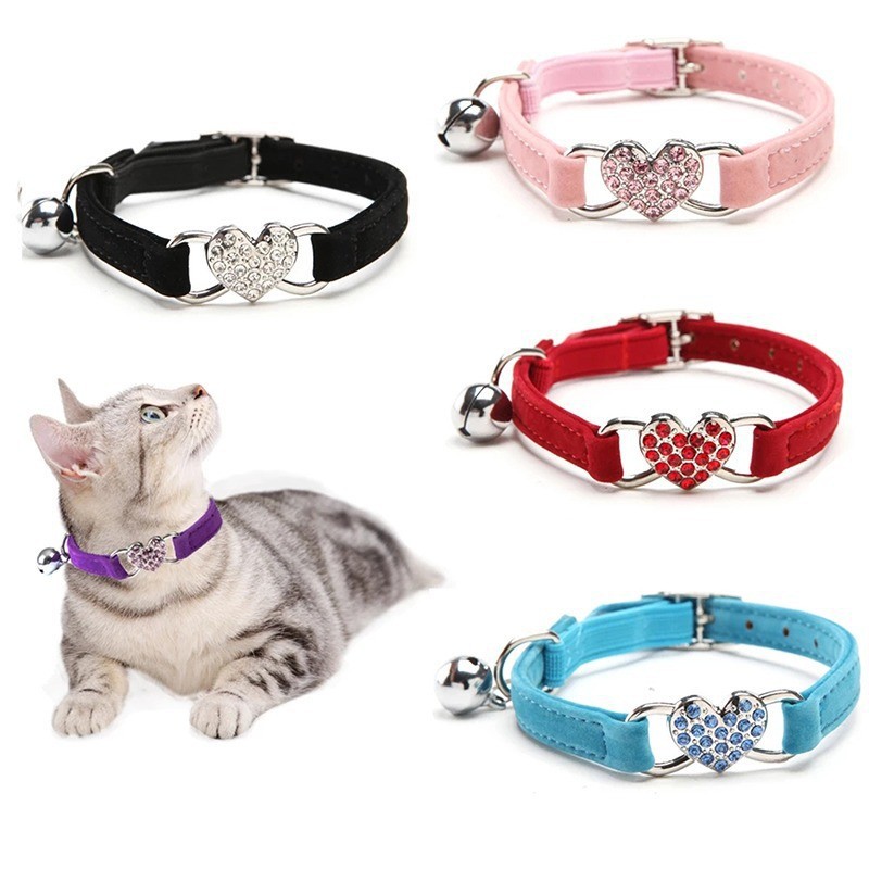 Heart-Detail Bell Collar - Color Options