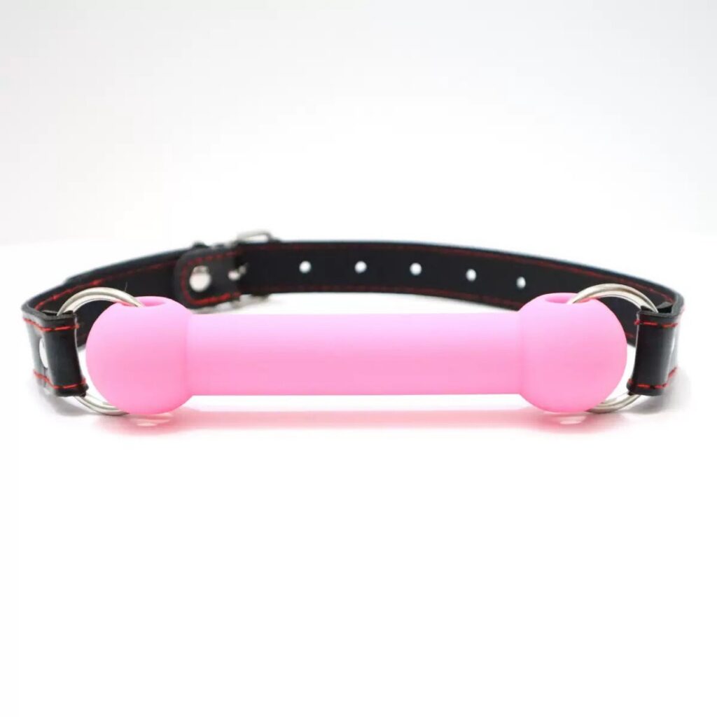 SM Bone Mouth gag Strap Nipple clamps Training Women Restraint Silicone Ball gag Alternative