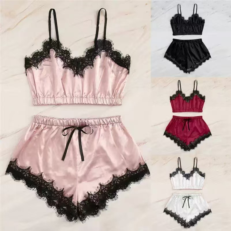 Lingerie Sexy Cute Maiden Two-piece Set Game Camisole Pajama Shorts