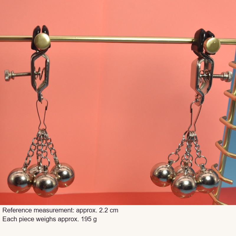 Supplier clamp photograph with unchanged measurements in English