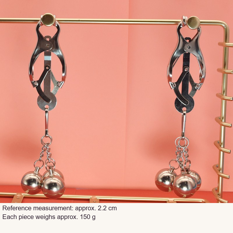 Supplier clamp photograph with unchanged measurements in English