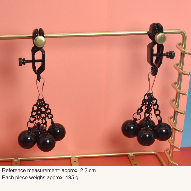 Supplier clamp photograph with unchanged measurements in English