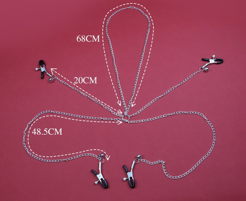 Nipple clamps Clamp SM Women Training Nipple clamps Chain Couples Sex toy