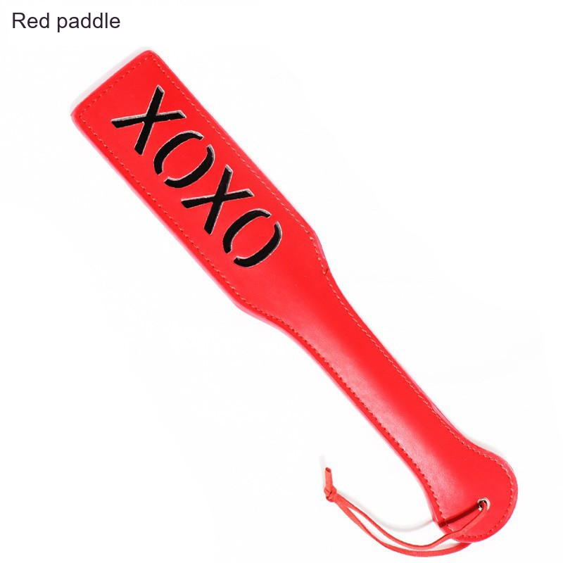 Adult SM Prop XOXO Leather Paddle Punishment Training