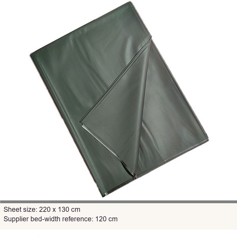 Sheet product photo with English supplier size or care reference