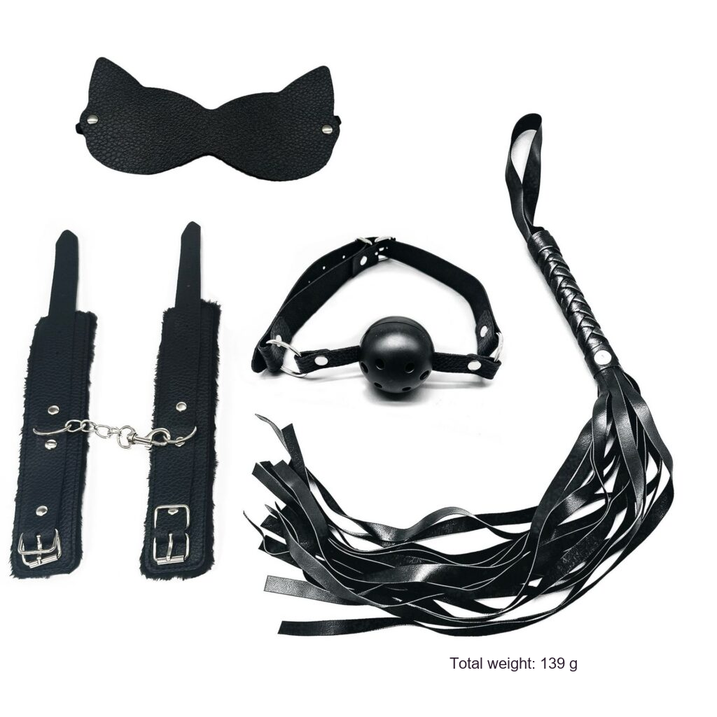 SM 4 piece set Bondage restraint Training Adult Novelty toy