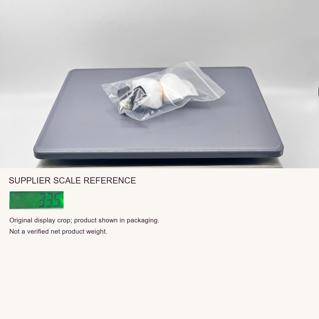 Supplier product photograph with English information