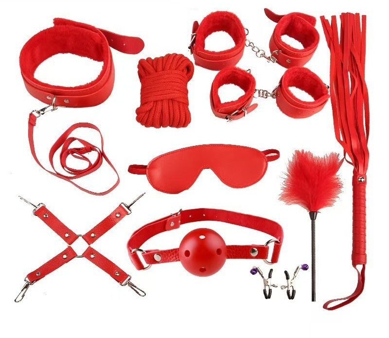 Leather Plush 10 piece set Couples toy Aid Set