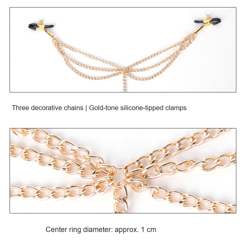 Chain clamp product detail with English supplier measurements