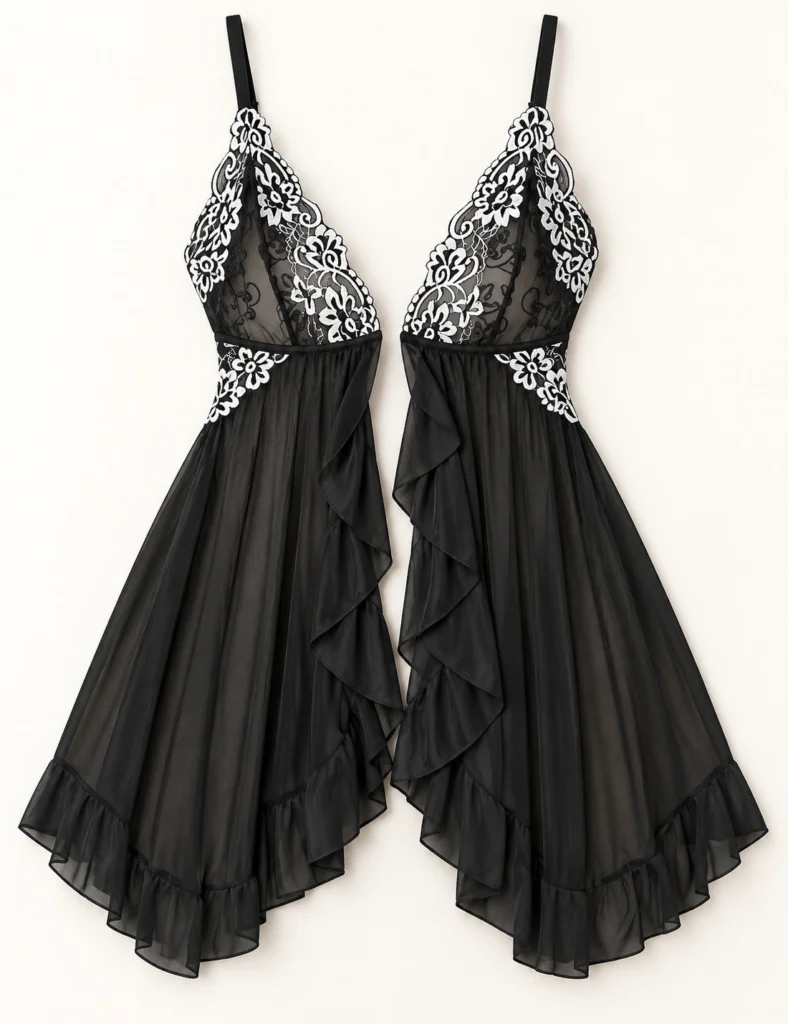 Black Front — reconstructed garment-only product illustration